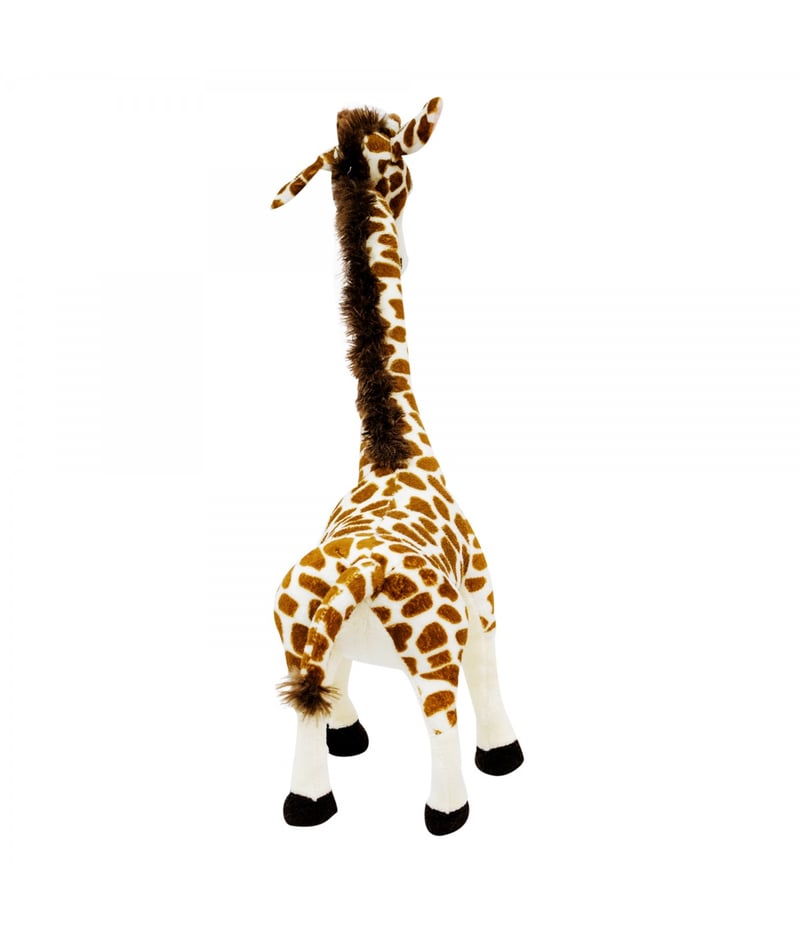 Girafa De Pé Com Pescoço Dobrável 53cm - Pelúcia
