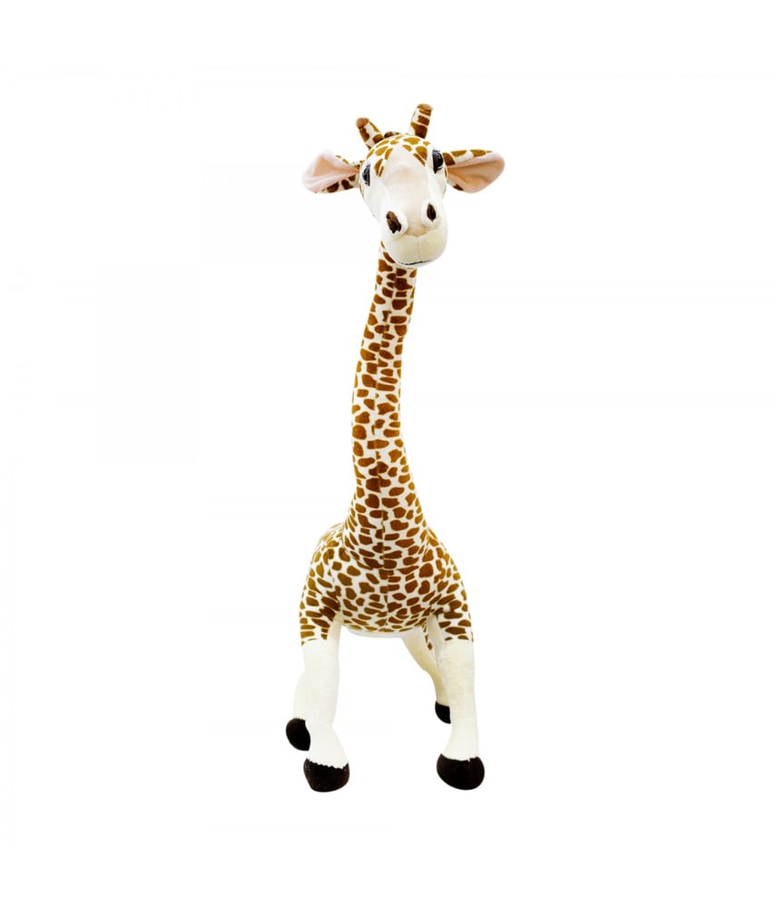 Girafa De Pé Com Pescoço Dobrável 88cm - Pelúcia