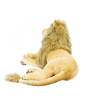 Home Variedades Leão Realista Deitado 90cm - Pelúcia Enfeite 2 Home Variedades Leão Realista Deitado 90cm - Pelúcia Enfeite 2