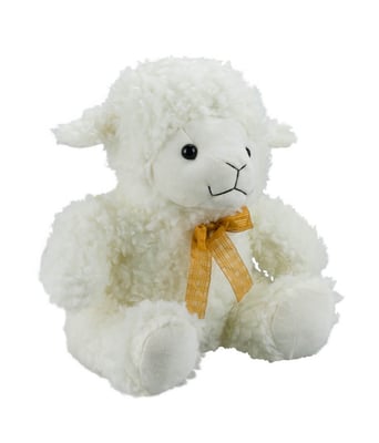 Home Variedades Ovelha Sentado De Laço 32cm - Pelúcia 4 Home Variedades Ovelha Sentado De Laço 32cm - Pelúcia 4