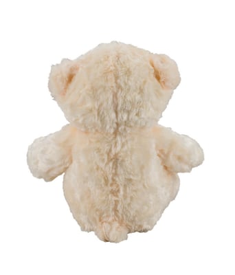 Home Variedades Urso Creme Laço Marrom 44cm - Pelúcia 3 Home Variedades Urso Creme Laço Marrom 44cm - Pelúcia 3