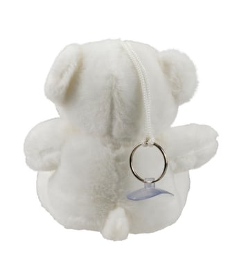 Home Variedades  Chaveiro Urso Branco 13cm - Pelúcia  3