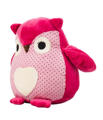 Home Variedades  Coruja Rosa Vinho Coração 18cm - Pelúcia  4