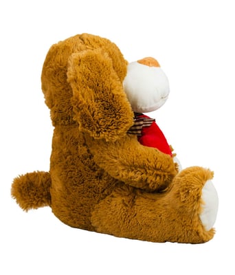 Home Variedades Cachorro Marrom Sentado Coração Te Amo 2 Home Variedades Cachorro Marrom Sentado Coração Te Amo 2
