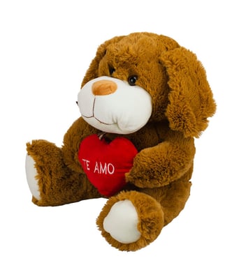 Home Variedades Cachorro Marrom Sentado Coração Te Amo 4 Home Variedades Cachorro Marrom Sentado Coração Te Amo 4