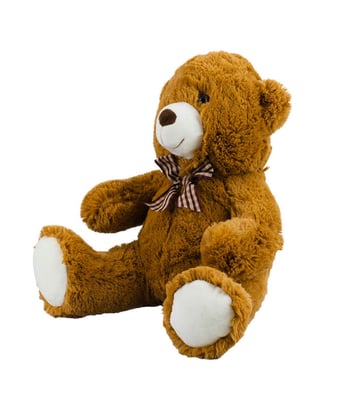 Home Variedades Urso Marrom Sentado Laço 29cm - Pelúcia 4 Home Variedades Urso Marrom Sentado Laço 29cm - Pelúcia 4