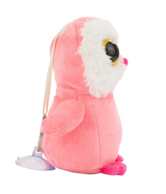 Home Variedades  Chaveiro Coruja Rosa 14cm - Pelúcia  2