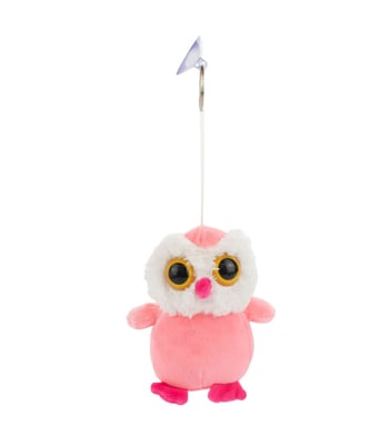 Home Variedades  Chaveiro Coruja Rosa 14cm - Pelúcia  4