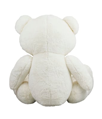 Home Variedades  Urso Branco Sentado Sorriso-Pelúcia  3
