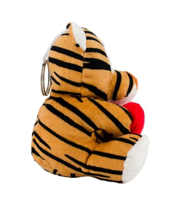 Home Variedades  Chaveiro Tigre Coração 16cm - Pelúcia  2