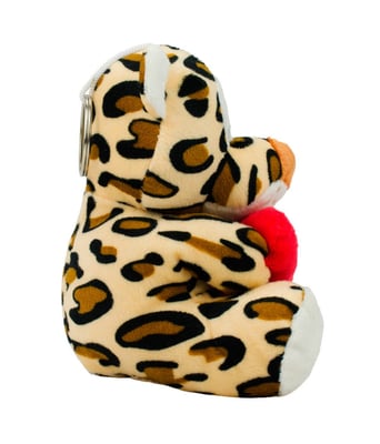 Home Variedades Chaveiro Onça Coração 16cm - Pelúcia 2 Home Variedades Chaveiro Onça Coração 16cm - Pelúcia 2