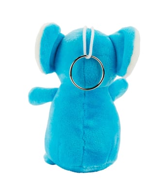 Home Variedades  Chaveiro Elefante Azul 15cm - Pelúcia  3