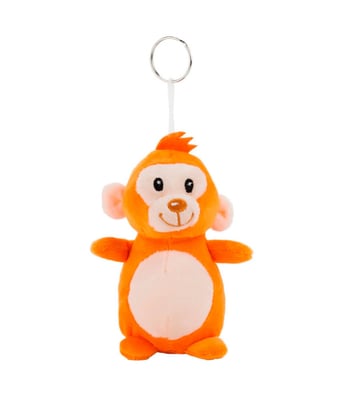 Home Variedades  Chaveiro Macaco Laranja 15cm - Pelúcia  1