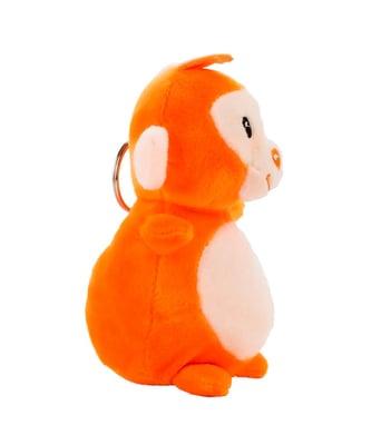 Home Variedades  Chaveiro Macaco Laranja 15cm - Pelúcia  2