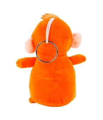 Home Variedades  Chaveiro Macaco Laranja 15cm - Pelúcia  3