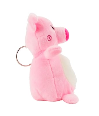 Home Variedades  Chaveiro Porco Rosa 15cm - Pelúcia  2