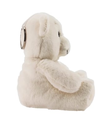 Home Variedades  Chaveiro Urso Branco 15cm - Pelúcia  2