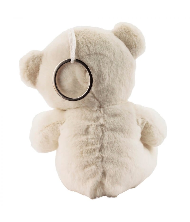 Chaveiro Urso Branco 15cm - Pelúcia