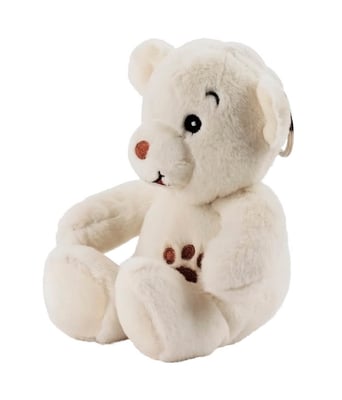 Home Variedades  Chaveiro Urso Branco 15cm - Pelúcia  4