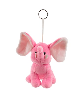 Home Variedades  Chaveiro Elefante Rosa 15cm - Pelúcia  1