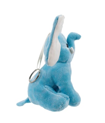 Home Variedades  Chaveiro Elefante Azul 15cm - Pelúcia  2