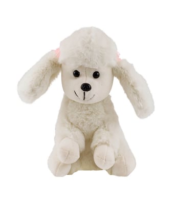 Home Variedades Cachorro Branco Poodle Laços Sentado 1 Home Variedades Cachorro Branco Poodle Laços Sentado 1