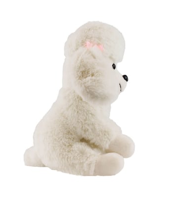 Home Variedades Cachorro Branco Poodle Laços Sentado 2 Home Variedades Cachorro Branco Poodle Laços Sentado 2