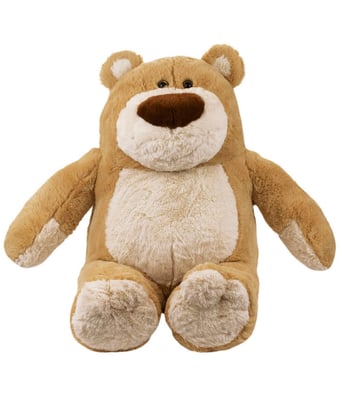 Home Variedades  Urso Marrom Claro Sentado 63cm - Pelúcia  1