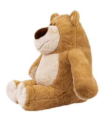 Home Variedades  Urso Marrom Claro Sentado 63cm - Pelúcia  4