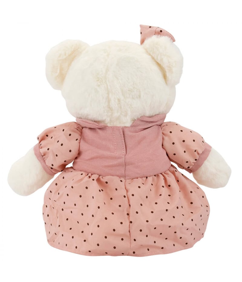Urso Vestido Rosa Bolinhas 40cm - Pelúcia