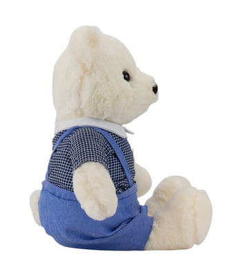 Home Variedades Urso Jardineira Azul 40cm - Pelúcia 2 Home Variedades Urso Jardineira Azul 40cm - Pelúcia 2