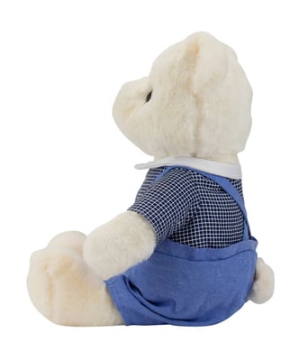 Home Variedades  Urso Jardineira Azul 40cm - Pelúcia  4