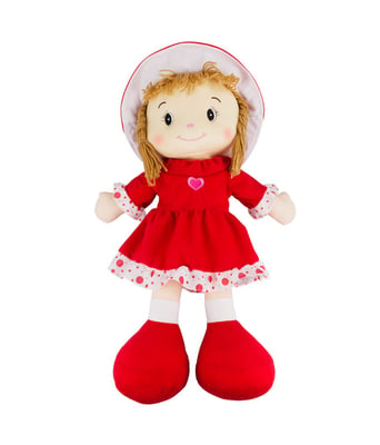 Home Variedades  Boneca Chapéu Vestido Vermelho Coração 50cm  2