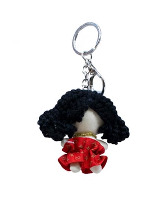 Home Variedades Chaveiro Boneca Colar Vestido Vermelho 7cm 4 Home Variedades Chaveiro Boneca Colar Vestido Vermelho 7cm 4