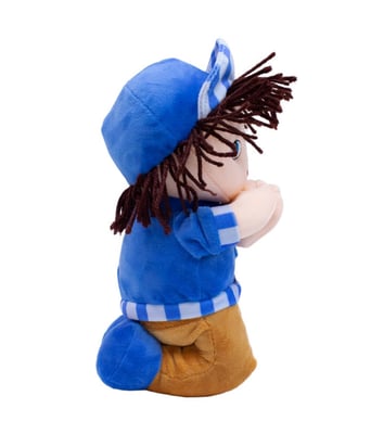 Home Variedades Boneco Boné Azul Rezando Pai Nosso 24cm 2 Home Variedades Boneco Boné Azul Rezando Pai Nosso 24cm 2