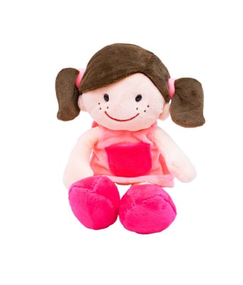 Home Variedades  Boneca Sorridente Roupa Rosa 29cm  1