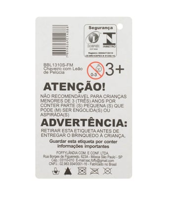 Home Variedades Chaveiro Leão Sentado 16cm 4 Home Variedades Chaveiro Leão Sentado 16cm 4