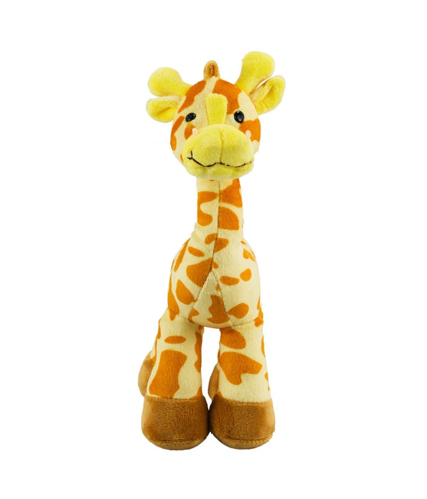Girafa Amarela Em Pé 24cm - Pelúcia