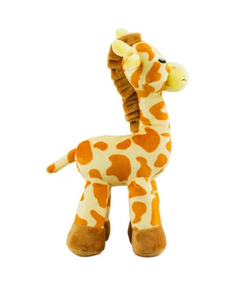 Home Variedades  Girafa Amarela Em Pé 24cm - Pelúcia  2