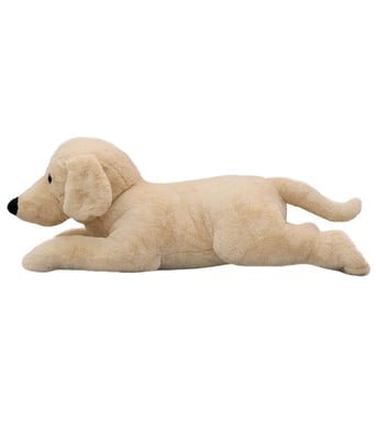 Home Variedades Cachorro Bege Deitado 100cm 2 Home Variedades Cachorro Bege Deitado 100cm 2