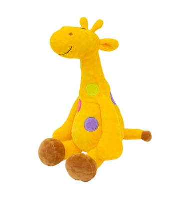 Home Variedades  Girafa Amarela Pintas Coloridas 29cm  2