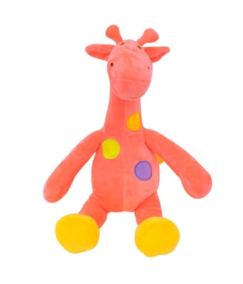 Home Variedades Girafa Rosa Pintas Coloridas 29cm - Pelúcia 1 Home Variedades Girafa Rosa Pintas Coloridas 29cm - Pelúcia 1