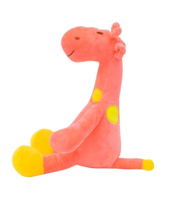 Home Variedades Girafa Rosa Pintas Coloridas 29cm - Pelúcia 3 Home Variedades Girafa Rosa Pintas Coloridas 29cm - Pelúcia 3