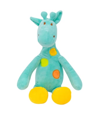 Home Variedades Girafa Verde Pintas Coloridas 29cm - Pelúcia 1 Home Variedades Girafa Verde Pintas Coloridas 29cm - Pelúcia 1