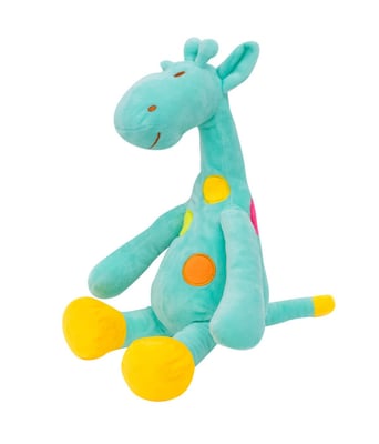 Home Variedades Girafa Verde Pintas Coloridas 29cm - Pelúcia 2 Home Variedades Girafa Verde Pintas Coloridas 29cm - Pelúcia 2