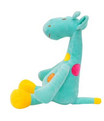 Home Variedades Girafa Verde Pintas Coloridas 29cm - Pelúcia 3 Home Variedades Girafa Verde Pintas Coloridas 29cm - Pelúcia 3