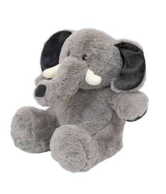 Home Variedades  Elefante Cinza Sentado 46.5cm - Pelúcia  1