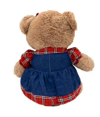 Home Variedades Urso Saia Camisa Quadriculada 48cm - Pelúcia 4 Home Variedades Urso Saia Camisa Quadriculada 48cm - Pelúcia 4
