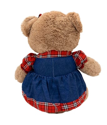 Home Variedades  Urso Saia Camisa Quadriculada 48cm - Pelúcia  4