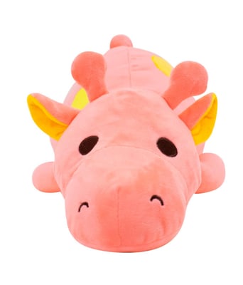 Home Variedades  Girafa Deitado Rosa 65cm - Pelúcia  4